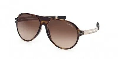 TOM FORD TOM FORD FT0881-52F-60 DARK HAVANA SUNGLASSES