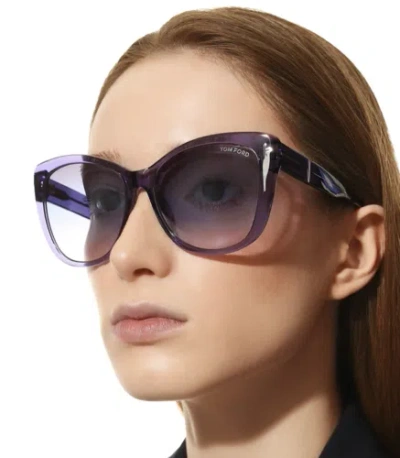TOM FORD TOM FORD FT0937-81B-57 SHINY VIOLET SUNGLASSES