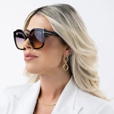 TOM FORD TOM FORD FT0944-55B-55 COLOURED HAVANA SUNGLASSES