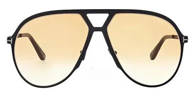 TOM FORD TOM FORD FT1060 SUNGLASSES BLACK/T LOGO / GRADIENT ORANGE 100% AUTHENTIC