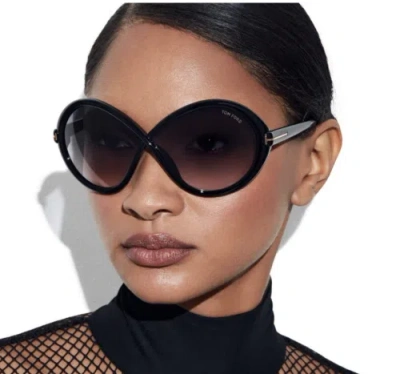 TOM FORD TOM FORD FT1070-01B-68 BLACK SUNGLASSES
