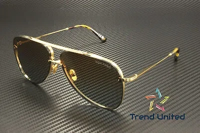 TOM FORD TOM FORD FT1071 30F METAL SHINY DEEP GOLD GRADIENT BROWN 62 MM MEN'S SUNGLASSES