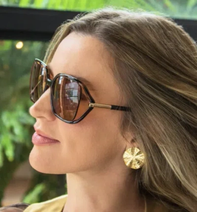 TOM FORD TOM FORD FT1089S-52E-60 SILVER BROWN SUNGLASSES