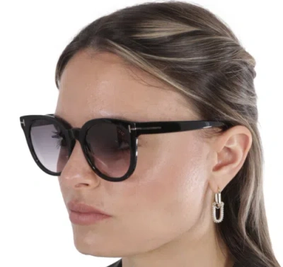 TOM FORD TOM FORD FT1109-01B-53 SHINY BLACK SUNGLASSES