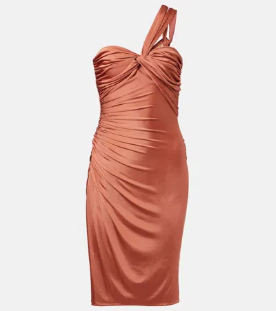 TOM FORD GATHERED JERSEY COCKTAIL DRESS