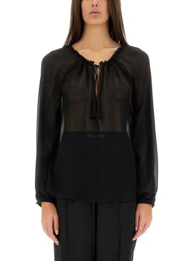 TOM FORD GATHERED TOP