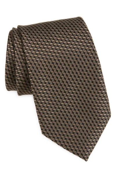 TOM FORD TOM FORD GEO JACQUARD MULBERRY SILK TIE