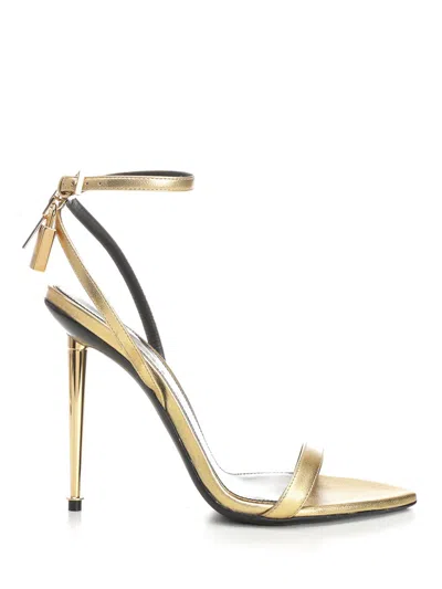 TOM FORD GOLD POINTED SANDAL