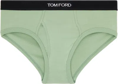 TOM FORD GREEN COTTON BRIEFS