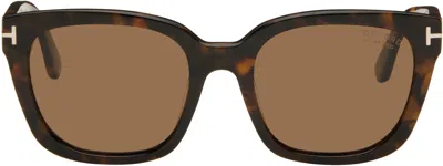 TOM FORD TOM FORD EYEWEAR HAYLAY SQUARE FRAME SUNGLASSES