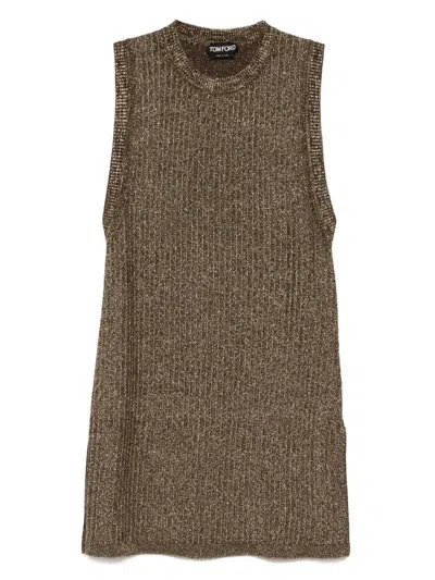 TOM FORD KNITTED SIDE-SLITS VEST