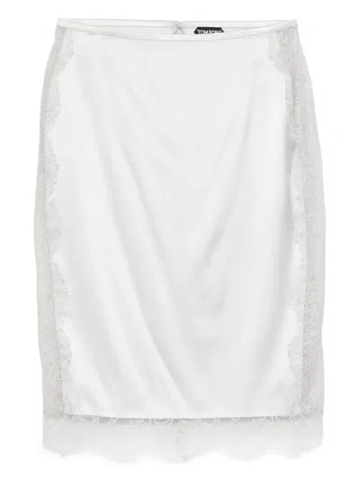 TOM FORD LACE-DETAIL SKIRT