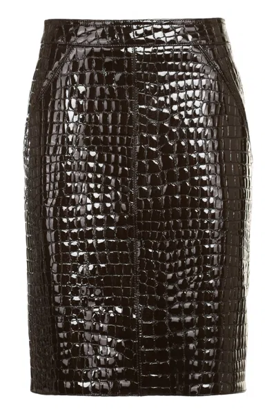 TOM FORD LEATHER SKIRT