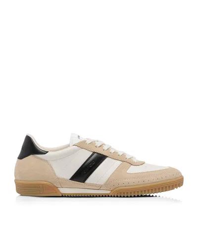 TOM FORD LEATHER-SUEDE TERENCE SNEAKERS