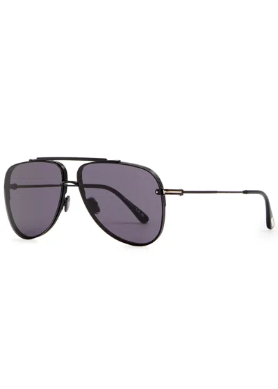 TOM FORD TOM FORD LEON AVIATOR-STYLE SUNGLASSES