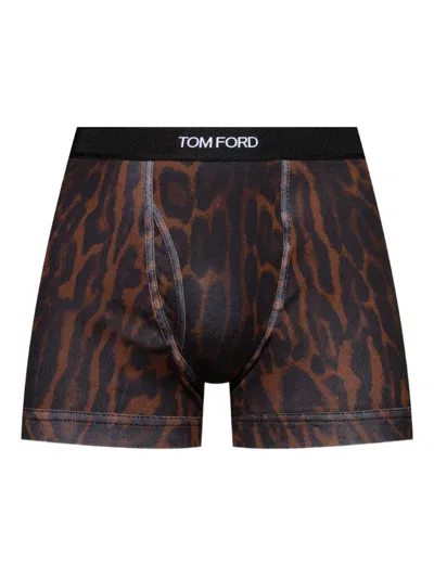 TOM FORD LEOPARD-PRINT BOXERS