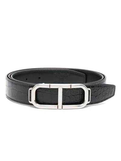 TOM FORD LOGO-BUCKLE BELT