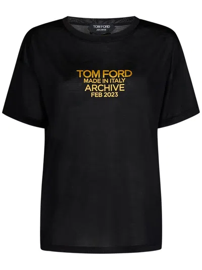 TOM FORD LOGO PRINT T-SHIRT