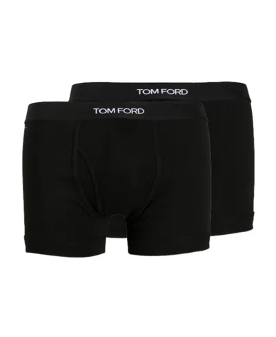 TOM FORD TOM FORD LOGO WAISTBAND STRETCHED PACK OF TWO BRIEFS