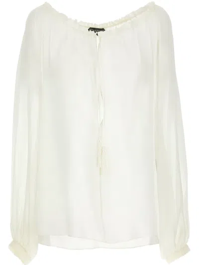 TOM FORD LONG-SLEEVE SILK BLOUSE