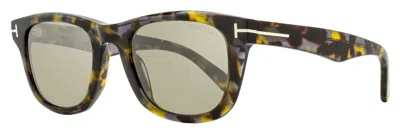 TOM FORD MEN'S KENDEL FLASH SUNGLASSES TF1076 55L BLUE HAVANA 54MM
