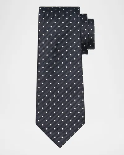 TOM FORD MEN'S MICRO-DOT SILK TIE