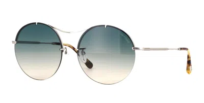 TOM FORD TOM FORD MERYL FT 1038 SHINY BLACK/SMOKE TO BROWN SHADED (01B) SUNGLASSES