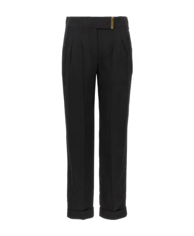 TOM FORD TOM FORD METAL BAR DETAILED STRAIGHT-LEG PANTS