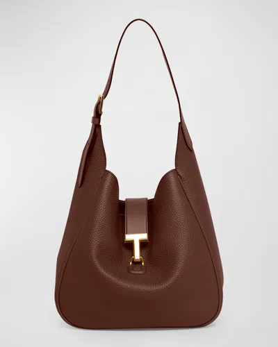 TOM FORD MONARCH LARGE HOBO BAG IN LEATHER