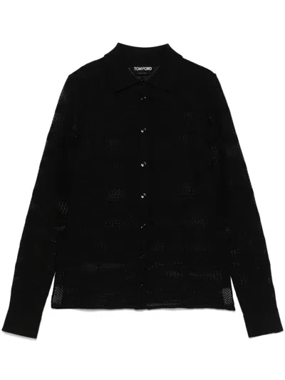 TOM FORD OPEN-KNIT SHIRT