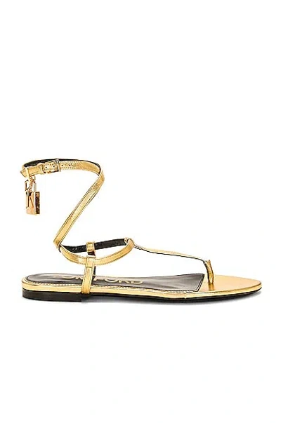 TOM FORD PADLOCK THONG SANDAL