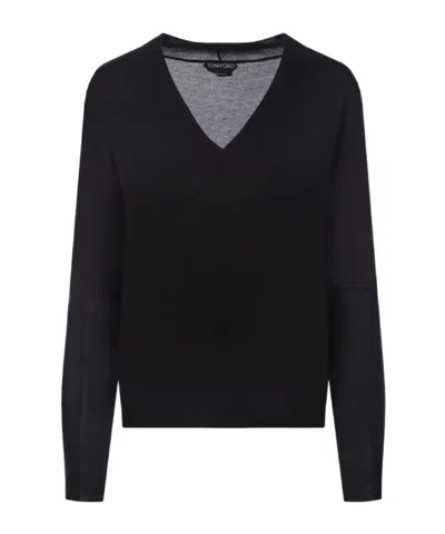 TOM FORD TOM FORD V-NECK KNITTED PULLOVER