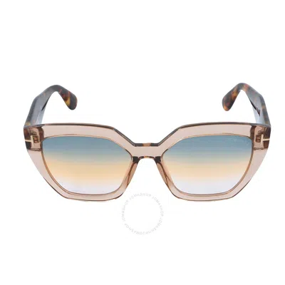 TOM FORD TOM FORD PHOEBE SMOKE GRADIENT CAT EYE SUNGLASSES FT0939 45B 56