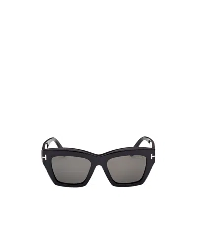 TOM FORD TOM FORD EYEWEAR LUNA SQUARE FRAME SUNGLASSES
