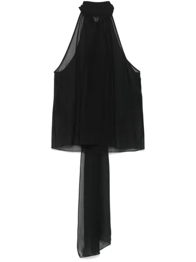 TOM FORD SEMI-SHEER SILK BLOUSE