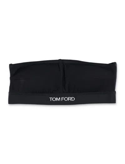 TOM FORD TOM FORD SOFT MODAL BANDEAU WITH SUBTLE LOGO DETAIL