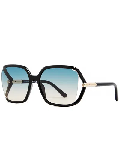 TOM FORD TOM FORD SOLANGE-02 OVERSIZED SQUARE-FRAME SUNGLASSES