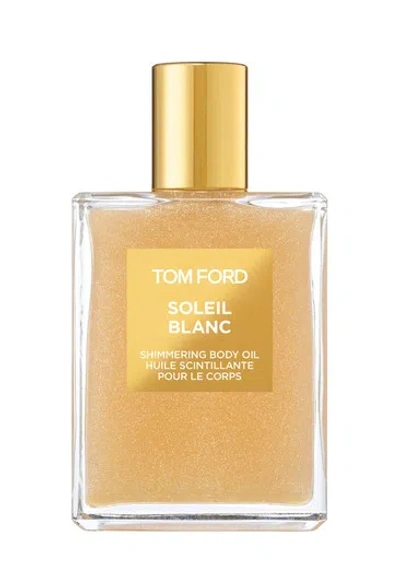 TOM FORD TOM FORD SOLEIL BLANC SHIMMERING OIL 100ML, MOISTURISER, SILK, BODY