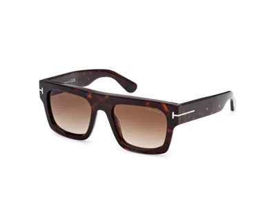 TOM FORD TOM FORD SUNGLASSES FT0711 FAUSTO 52F HAVANA BROWN MAN