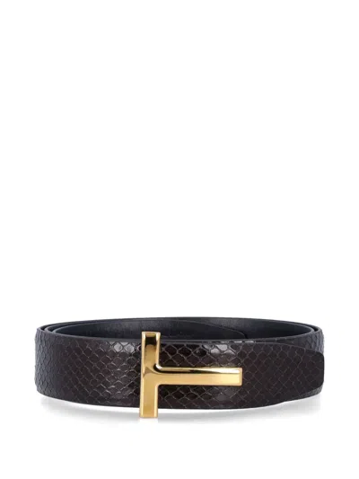 TOM FORD T-BUCKLE REVERSIBLE BELT