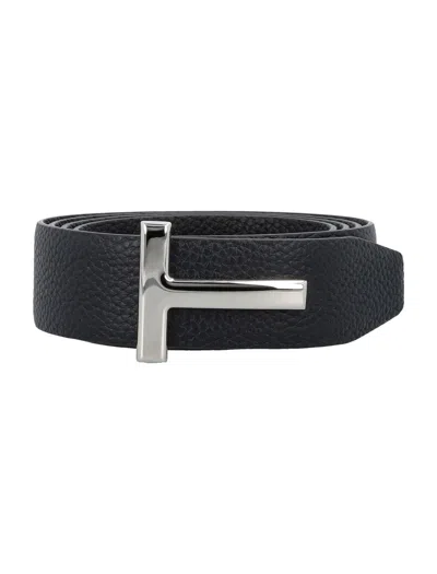 TOM FORD T GRAINY LEATHER BELT