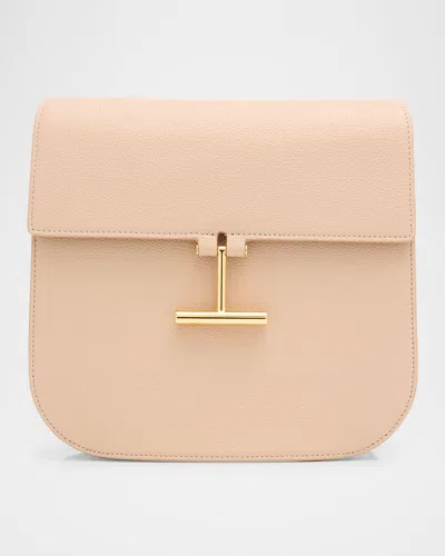 TOM FORD TARA MEDIUM CROSSBODY IN GRAINED LEATHER WITH LEATHER STRAP