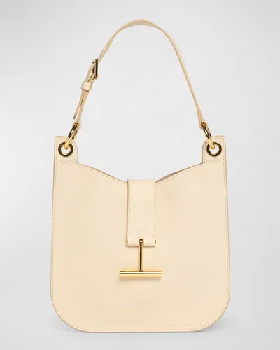 TOM FORD TARA SMALL HOBO CROSSBODY IN GRAINED LEATHER