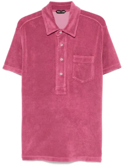 TOM FORD TERRY-EFFECT POLO SHIRT
