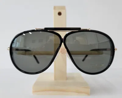 TOM FORD TOM FORD TF-509 CEDRIC SUNGLASSES BLACK GOLD 01A AUTHENTIC