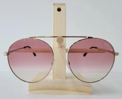 TOM FORD TOM FORD TF-571 SIMONE SUNGLASSES GOLD PINK 28Z AUTHENTIC