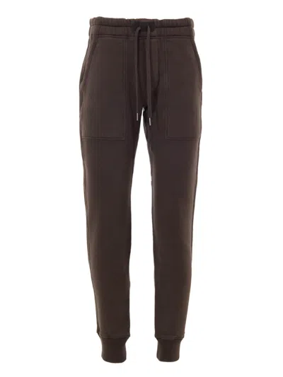 TOM FORD TROUSERS TUTA FELPATI IN BROWN TOM FORD