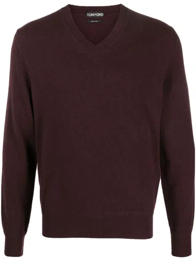 TOM FORD V-NECK CASHMERE JUMPER