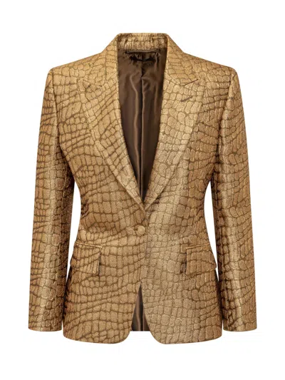 TOM FORD WALLIS SINGLE-BREASTED ONE BUTTON JACKET