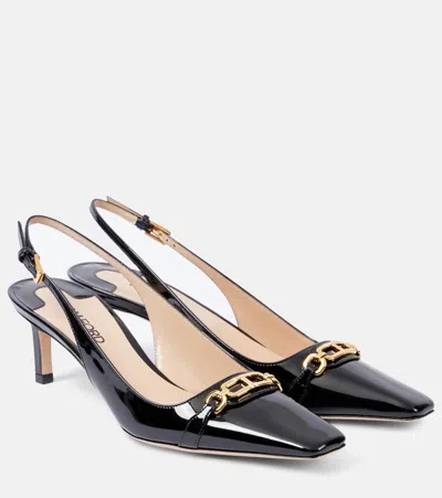 TOM FORD WHITNEY 55 PATENT LEATHER SLINGBACK PUMPS